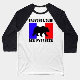 Save the bears France Baseball T-Shirt